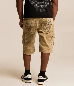 Rock Revival Classic Cargo Stretch Short Khaki Discount