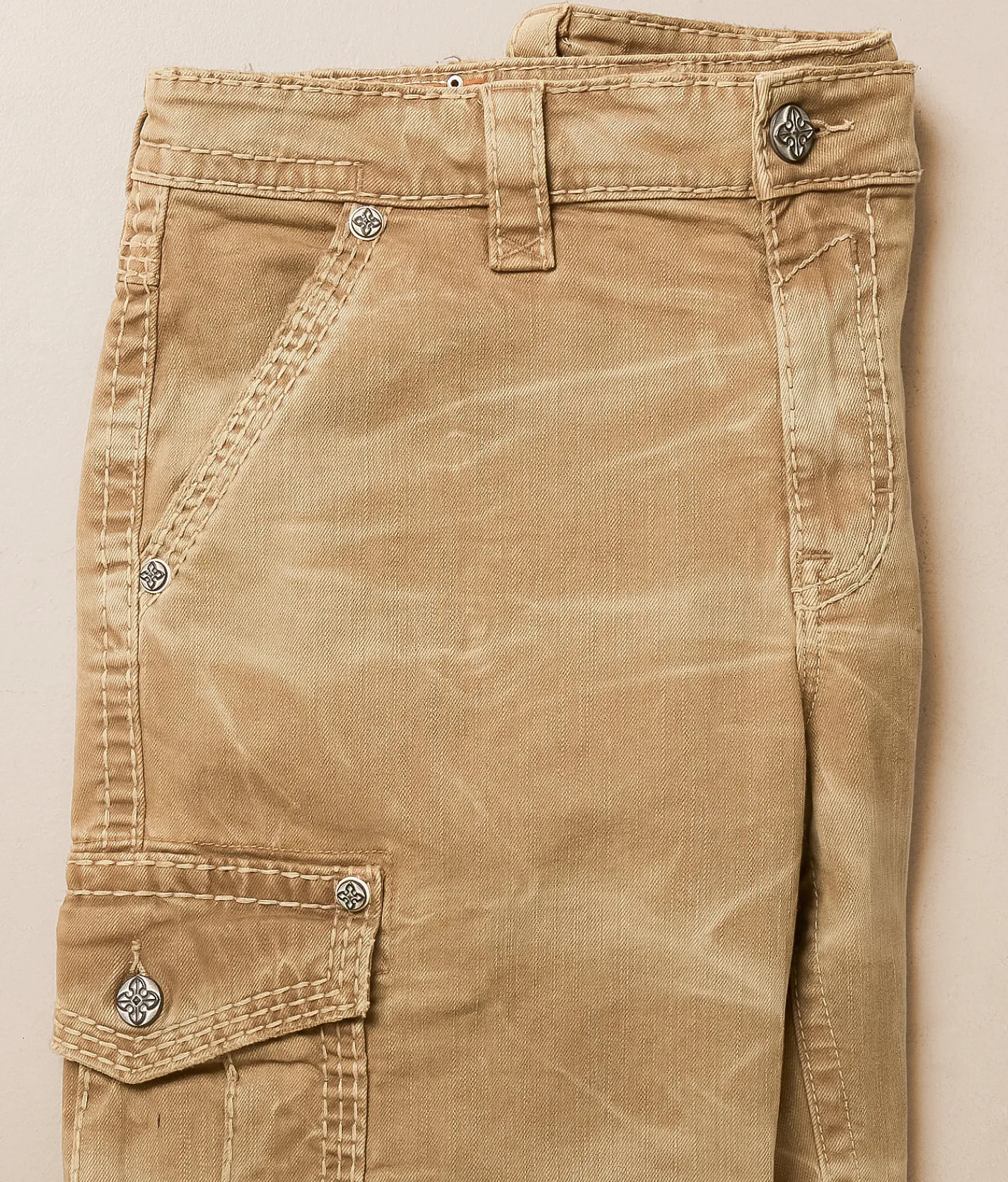 Rock Revival Classic Cargo Stretch Short Khaki Discount