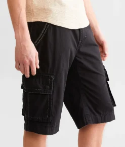 Bottoms|Shorts | Rock Revival Classic Cargo Stretch Short Black
