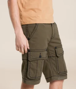 Rock Revival Classic Cargo Stretch Short Olive Green Best