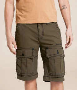 Bottoms | Rock Revival Classic Cargo Stretch Short Olive Green
