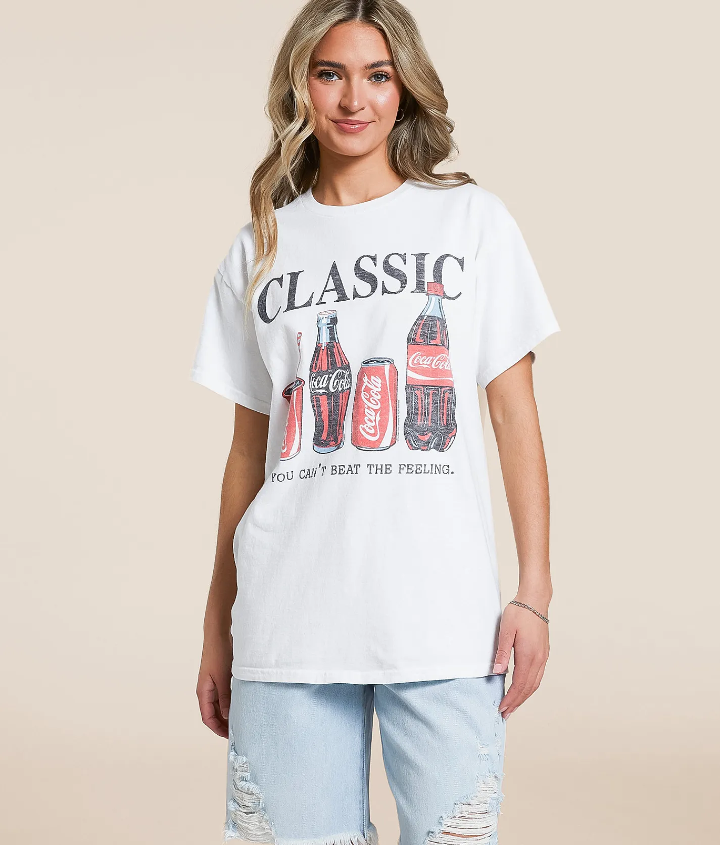 Tops | Junkfood Classic Coke T-Shirt White