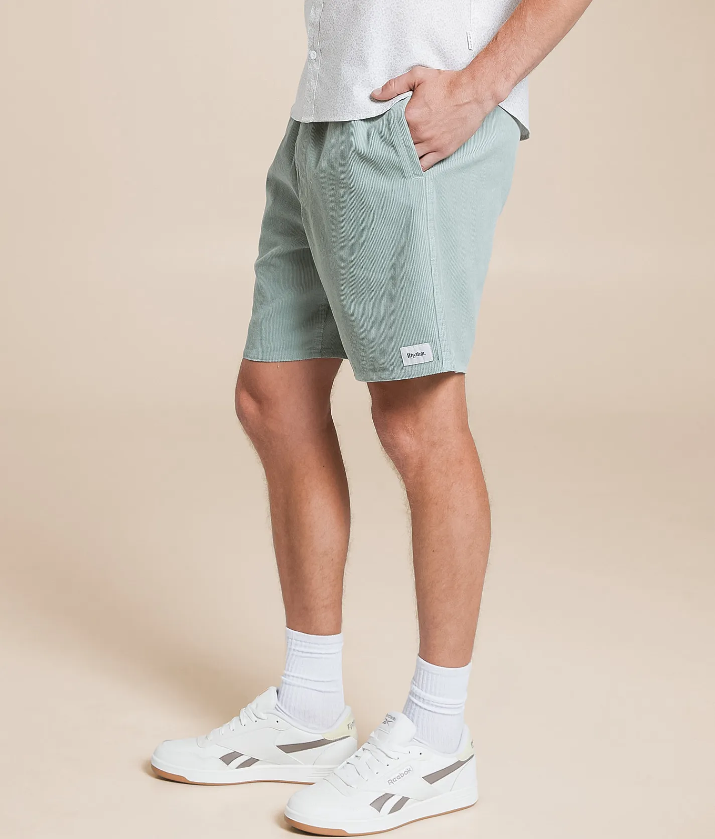 Bottoms|Shorts | Rhythm Classic Corduroy Jam Short Seafoam