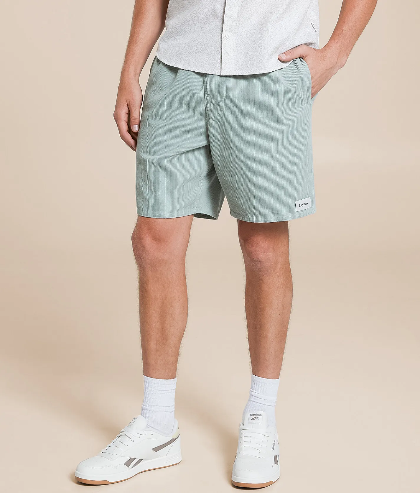 Bottoms|Shorts | Rhythm Classic Corduroy Jam Short Seafoam