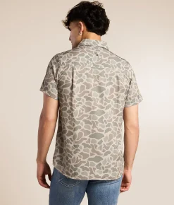 Tops | BURLEBO Performance Stretch Shirt Classic Deer Camo