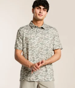 BURLEBO Classic Performance Polo Deer Camo Hot