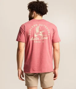 Tops|Graphic T-Shirts | BURLEBO Classic Duck T-Shirt Heather Red
