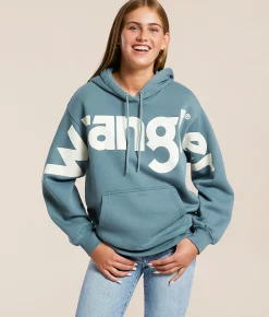 Tops | Wrangler® Classic Hooded Sweatshirt Blue