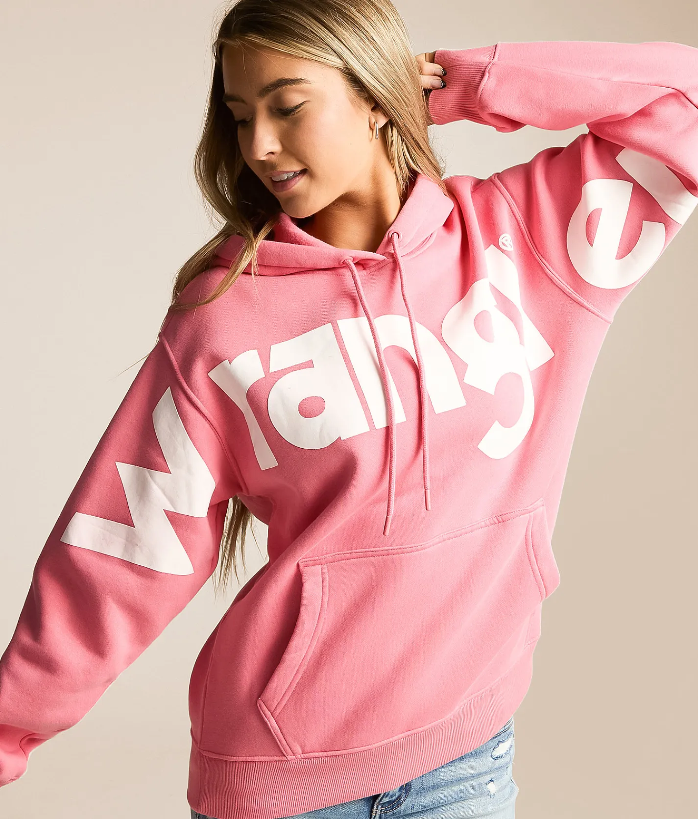 Tops | Wrangler® Classic Hooded Sweatshirt Pink