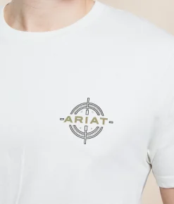 Graphic T-Shirts | Ariat Classic Reticle T-Shirt Silver Birch