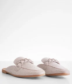 Shoes | Madden Girl Classic Rhinestone Mule Shoe Silver Multi