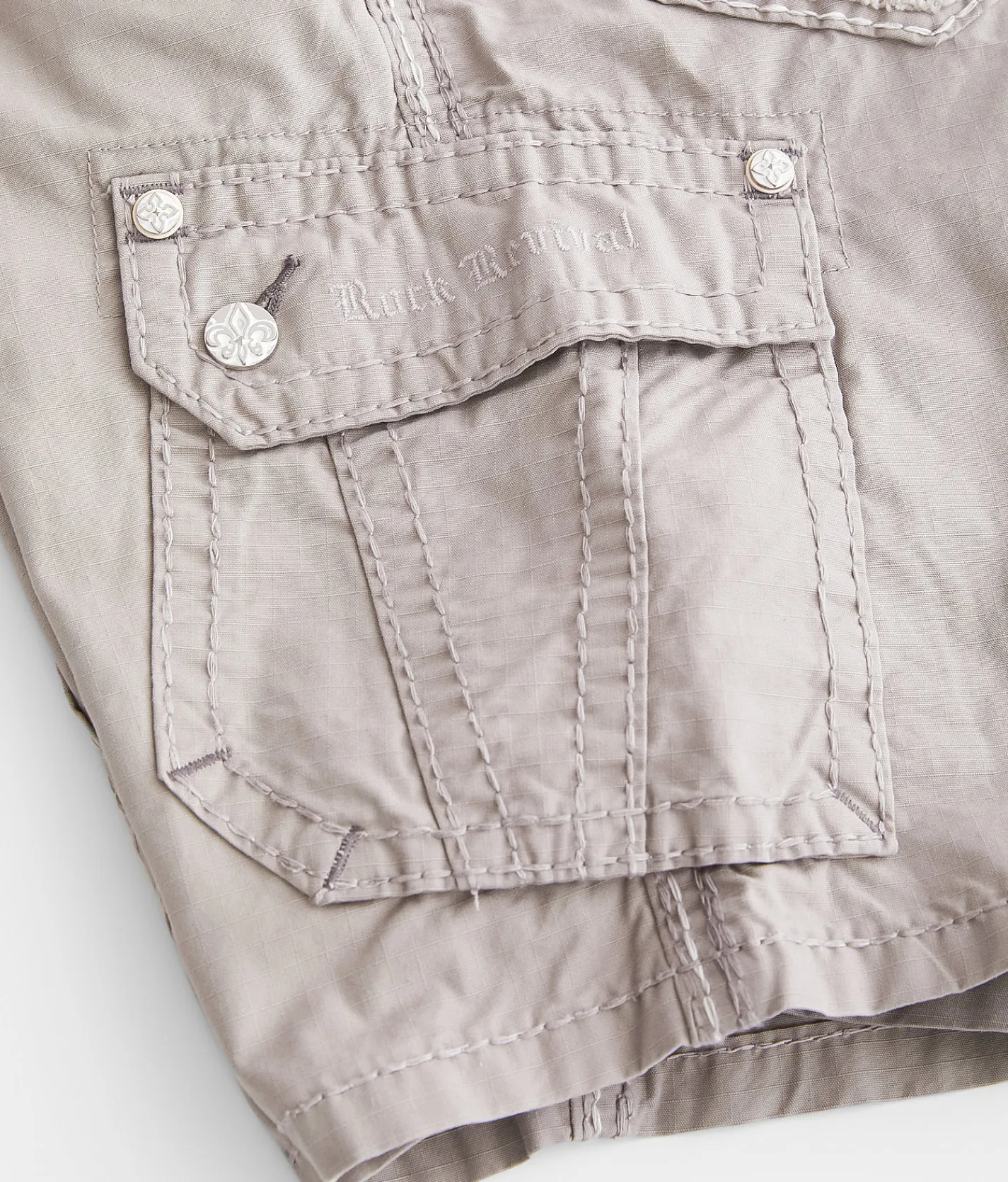 Rock Revival Classic Ripstop Cargo Short Grey