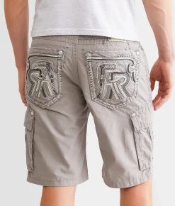Rock Revival Classic Ripstop Cargo Short Grey