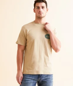 Graphic T-Shirts | RVCA Classic Steal T-Shirt Khaki