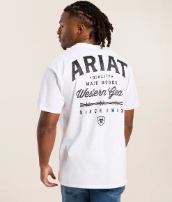 Tops|Graphic T-Shirts | Ariat Classic Tomb Arch T-Shirt White