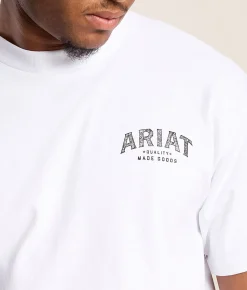 Tops|Graphic T-Shirts | Ariat Classic Tomb Arch T-Shirt White