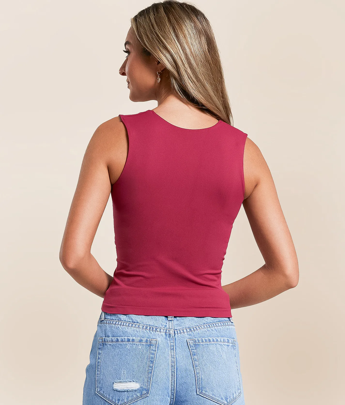 Free People Clean Lines Cropped Muscle Cami Tank Top Dreamy Mulberry Clearance
