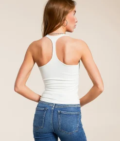 Free People Clean Lines Racerback Tank Top Green