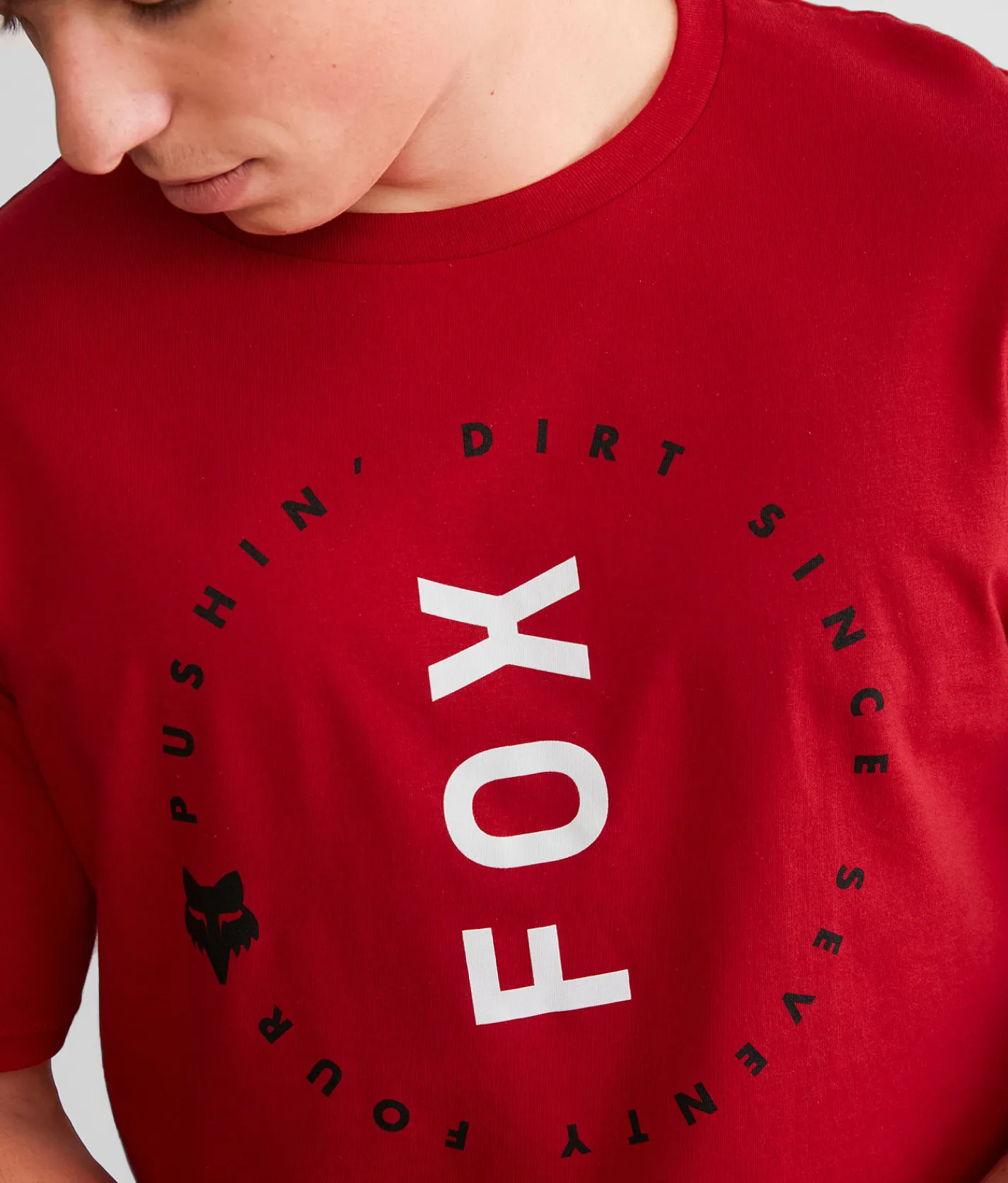 Fox Clean Up T-Shirt Red Hot