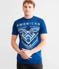 American Fighter Clearview T-Shirt Palace Blue Limoges Hot