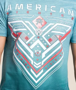 American Fighter Clear View T-Shirt Coastal Shade Colonial Bl Outlet