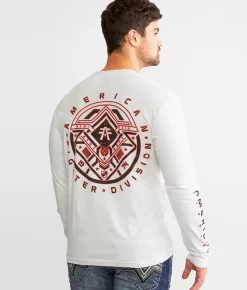 American Fighter Clearview T-Shirt White Heather Bleach Clearance