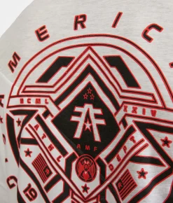 American Fighter Clearview T-Shirt White Heather Bleach Clearance