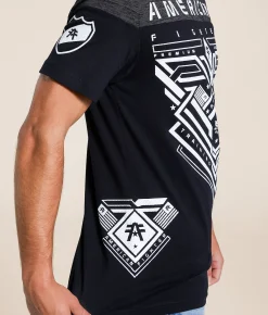 Tops|Graphic T-Shirts | American Fighter Clearview T-Shirt Black Black Mass Tetris
