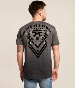 Tops|Graphic T-Shirts | American Fighter Clermont T-Shirt Black Oyster Pewter