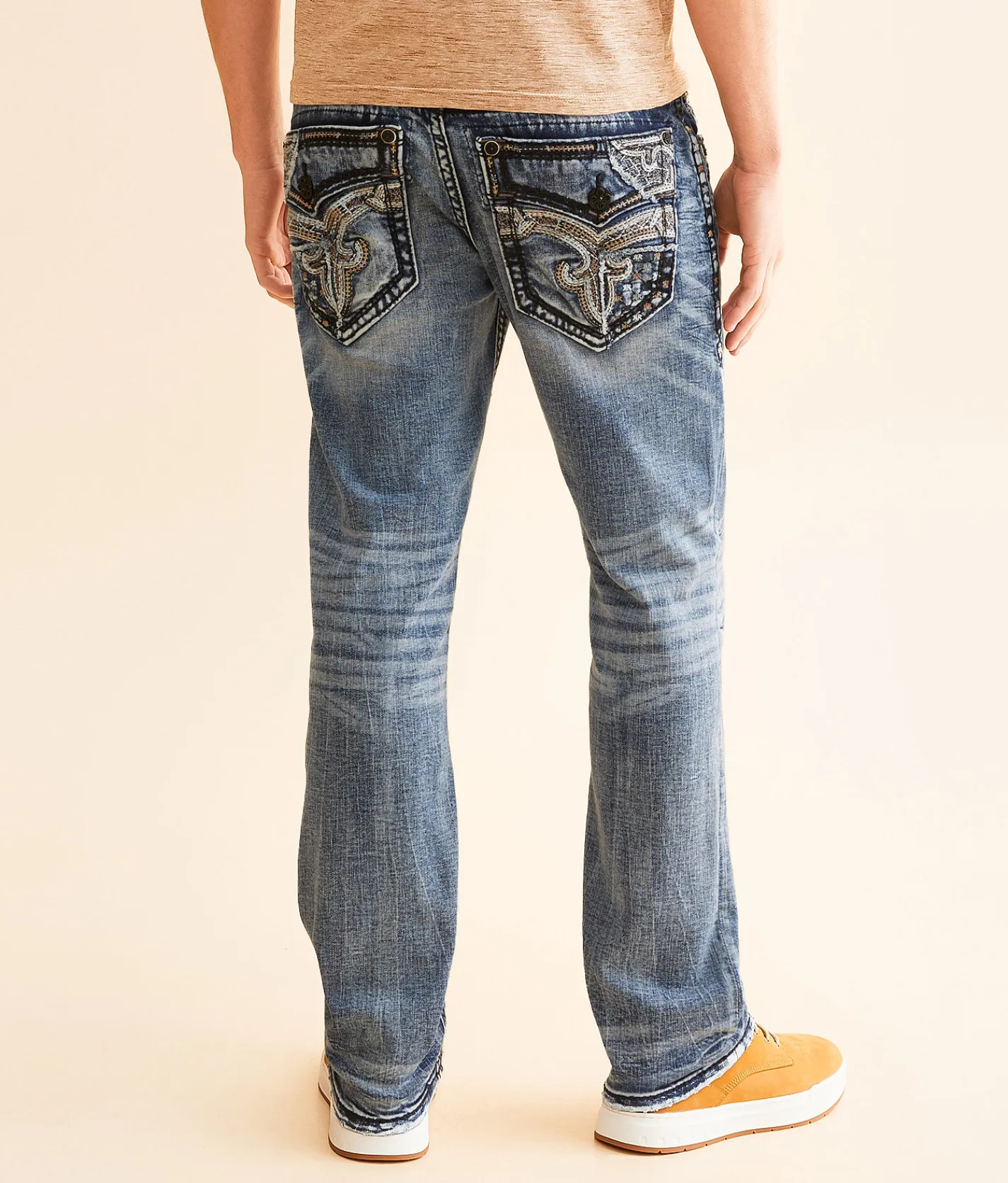 Rock Revival Clifford Straight Stretch Jean Clifford J202 Hot