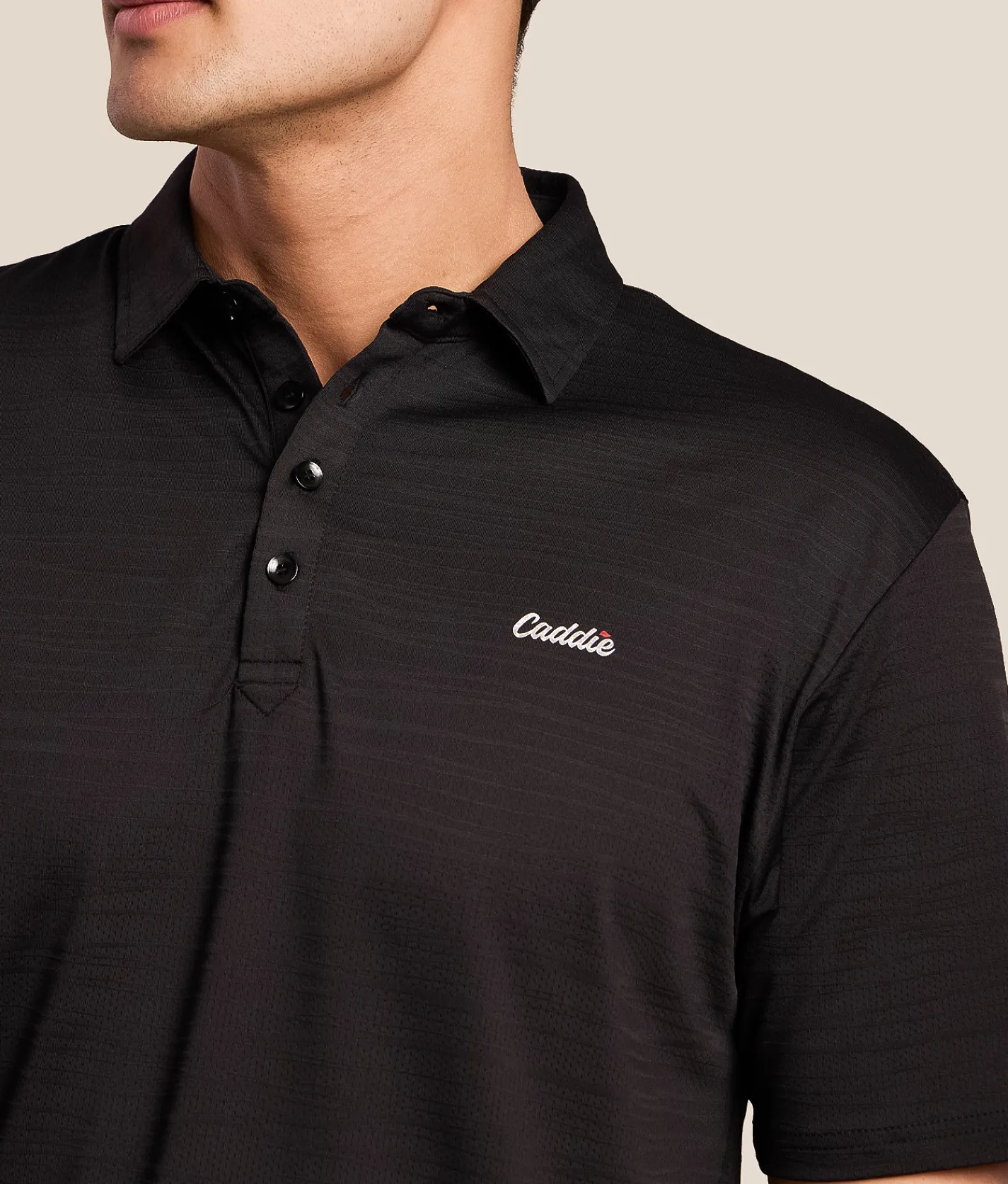 Tops | Caddie Cloud Performance Polo Black