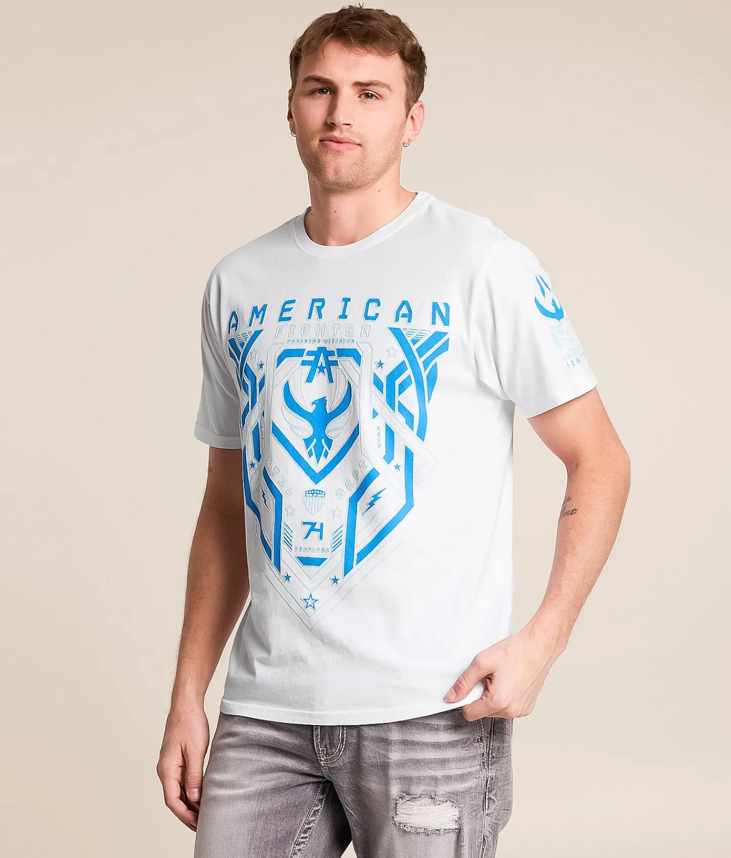 Tops|Graphic T-Shirts | American Fighter Cloverport T-Shirt White