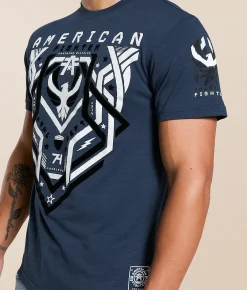 Tops|Graphic T-Shirts | American Fighter Cloverport T-Shirt Sailor Blue