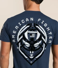Tops|Graphic T-Shirts | American Fighter Cloverport T-Shirt Sailor Blue
