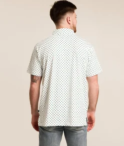 Tops|Activewear | Breezy Golf Clovers Performance Polo Green