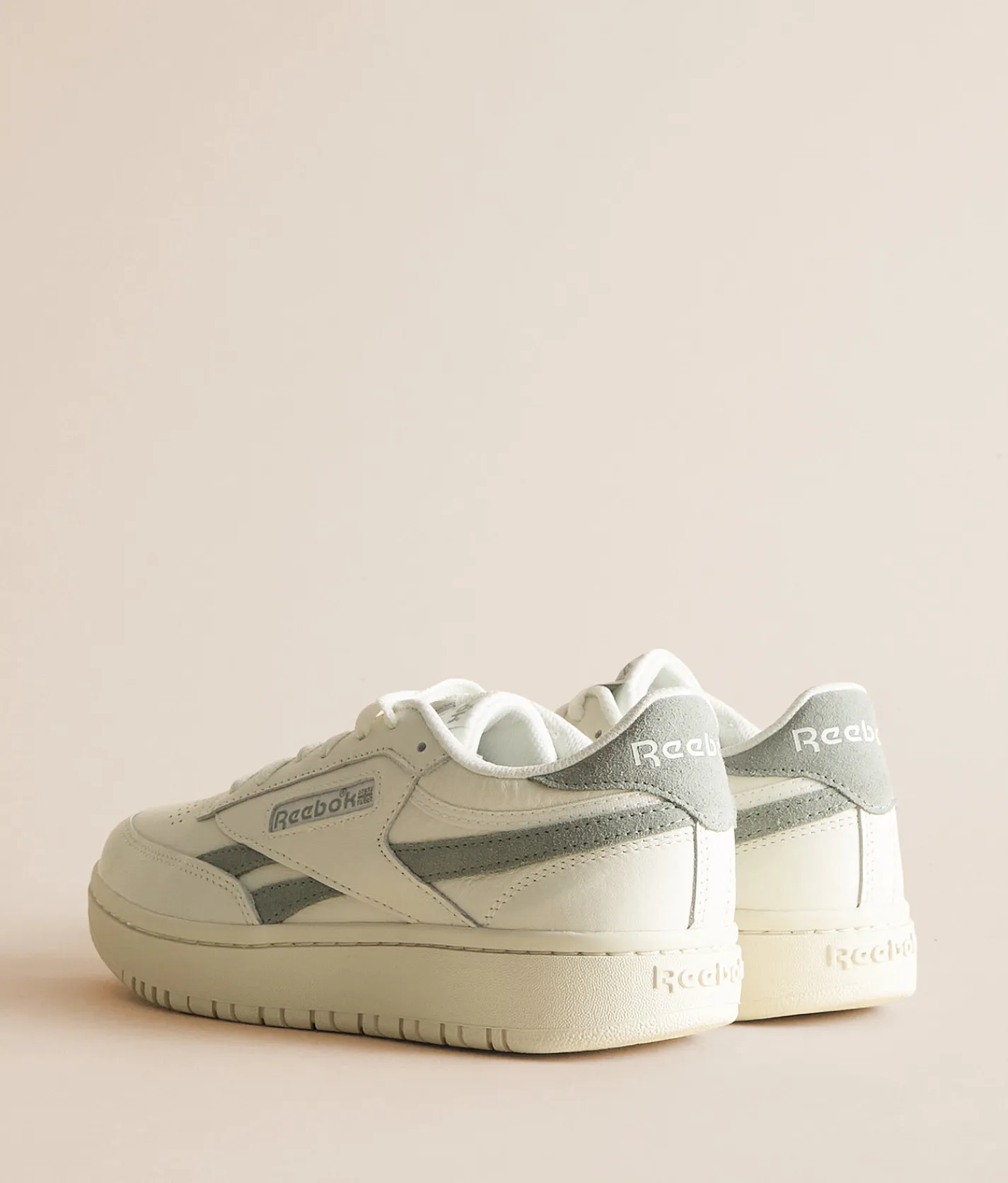 Shoes | Reebok® Club C Double Revenge Leather Sneaker Chalk Green Grey
