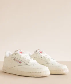 Reebok® Club C 85 Vintage Leather Sneaker Chalk Chalk Rosegold Outlet