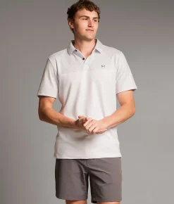 Maven Co-op Club Performance Polo Light Grey Clearance