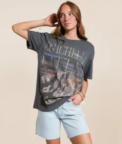 Tops | PHILCOS Coachella Valley Oversized T-Shirt Grey