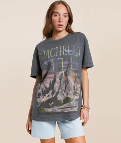 Tops | PHILCOS Coachella Valley Oversized T-Shirt Grey