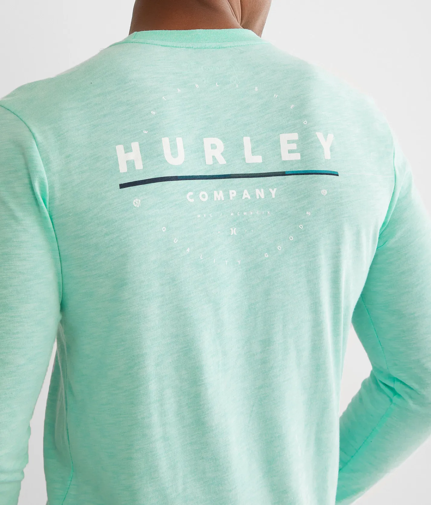 Hurley Coastal T-Shirt Teal Tint Aurora Green Hot