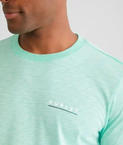 Hurley Coastal T-Shirt Teal Tint Aurora Green Hot