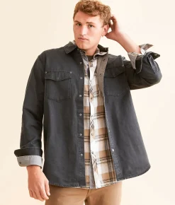 Coats & Jackets | North River® Coated Shacket Gunmetal
