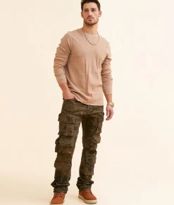 Bottoms|Jeans | Smoke Rise® Coated Straight Cargo Stretch Jean Hawthorne