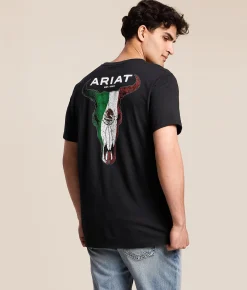 Graphic T-Shirts | Ariat Coat Of Arms Skulls T-Shirt Black