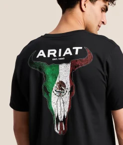 Graphic T-Shirts | Ariat Coat Of Arms Skulls T-Shirt Black