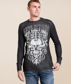Affliction Coaxial Reversible Thermal White Black Sale