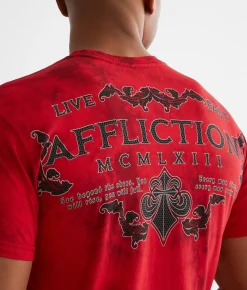 Affliction Coaxial T-Shirt Tango Red Dark Tango Red Outlet