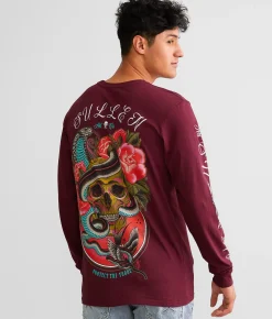Sullen Cobra T-Shirt Tawny Port Hot