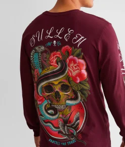 Sullen Cobra T-Shirt Tawny Port Hot